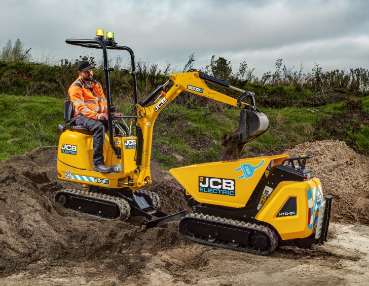 JCB COMPLETE SA GAMME DE PELLES ÉLECTRIQUES
