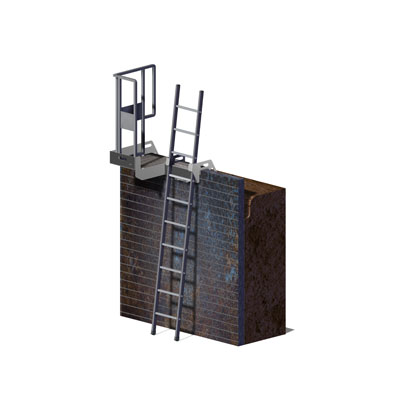 Accès fond de fosse sécurisé en aluminium