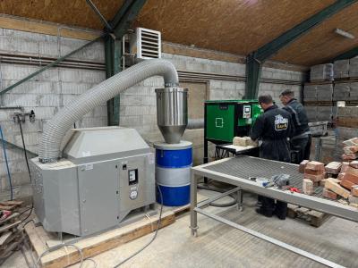 Atelier pour le recyclage des briques